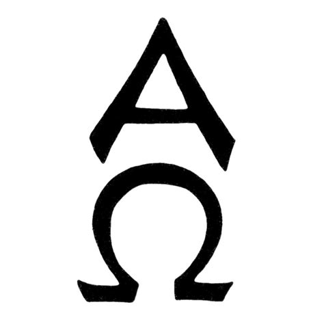 sign for alpha and omega